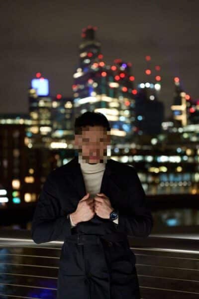 An image in Apollo's male escort portfolio